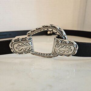 GAIL Labelle Genuine Leather Black Belt Size M/L 7050